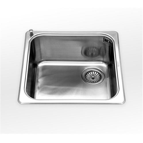 Bieden: Alpes 446-D inox built in square sink 45, Doe-het-zelf en Bouw, Sanitair, Ophalen of Verzenden