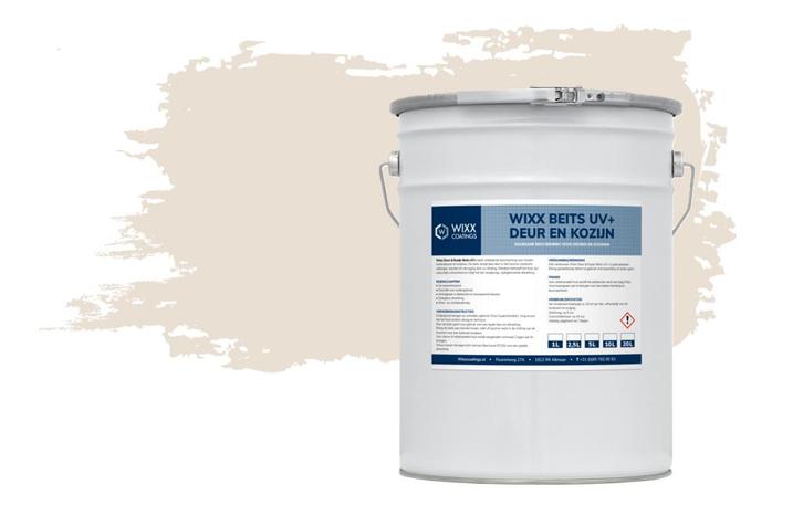 Wixx Deur en Kozijn Beits UV+ RAL 9001 | Crèmewit 10L, Doe-het-zelf en Bouw, Verf, Beits en Lak, Nieuw, Verzenden