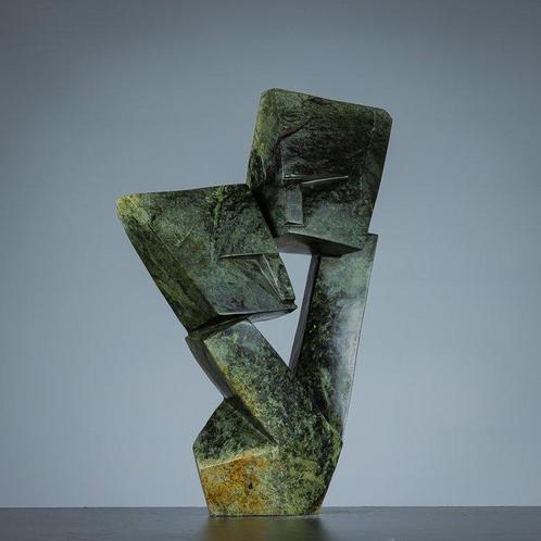 C.Makare - Figure - Geometric faces - Kissing - Pierre de, Antiek en Kunst, Kunst | Designobjecten