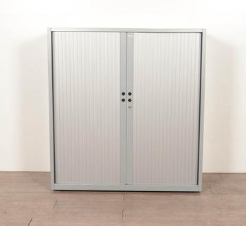Gispen roldeurkast, aluminium, 130 x 120 cm, incl. 2 legb... beschikbaar voor biedingen