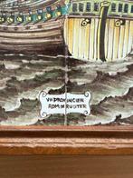 Tegel - Schip: De zeven provinciën - Tegeltableau -