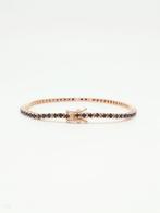 Bracelet de tennis - 18 carats Or rose - 4.20ct. tw. Saphir