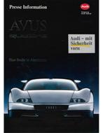 1992 AUDI AVUS QUATTRO PERSMAP DUITS, Nieuw