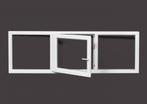 PVC raam vast-draaikiep-vast b200xh80 cm Wit, Gevelraam of Ruit, 80 tot 120 cm, Nieuw, Ophalen of Verzenden