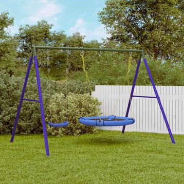 vidaXL Schommelset met schommel en schotelschommel, Kinderen en Baby's, Speelgoed | Buiten | Speeltoestellen, Verzenden, Nieuw