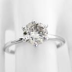 Sans prix de réserve - Bague - 14 carats Or blanc - 1.01ct., Handtassen en Accessoires, Ringen, Nieuw