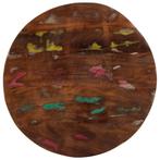 Rond Tafelblad Ã80cm Gerecycled Hout - Tweede Kansje! OP=, 50 tot 100 cm, Verzenden, Rond, Nieuw