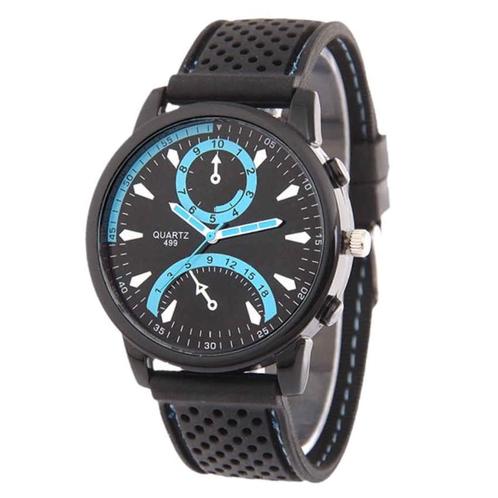 Fako® - Herenhorloge - GTA - Lichtblauw, Handtassen en Accessoires, Horloges | Dames, Verzenden