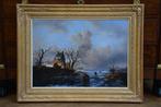 Alexis de Leeuw (1848-1883) - IJsgezicht, Antiek en Kunst, Kunst | Schilderijen | Klassiek