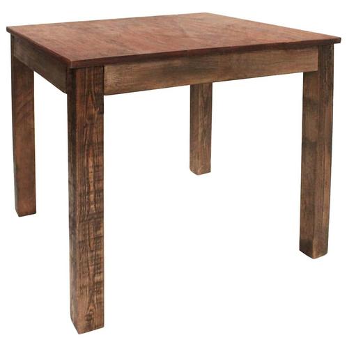 vidaXL Eettafel 82x80x76 cm gemengd gerecycled hout, Huis en Inrichting, Tafels | Eettafels, Nieuw, Verzenden