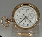 C.L. Guinand Locle - 14K Gold Lepine - Rrattrapante, Handtassen en Accessoires, Horloges | Heren, Nieuw