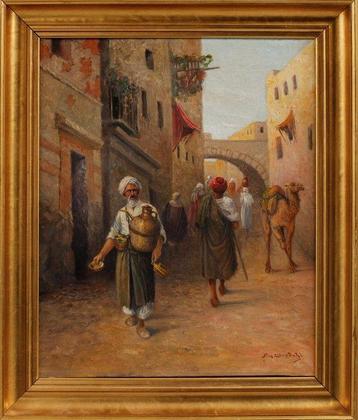 Sten Ekandahl (1897-1968) - Arab town scene