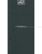 2019 PAGANI ZONDA 20 JAAR ANNIVERSARY KAART ENGELS, Boeken, Ophalen of Verzenden, Nieuw