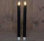 Ledkaars 3d flame candle zwart annas collection d 2,5 h 25, Nieuw