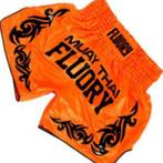 Fluory Muay Thai Kickboks Broek Neon Orange MTSF73, Nieuw, Oranje, Fluory, Maat 56/58 (XL)