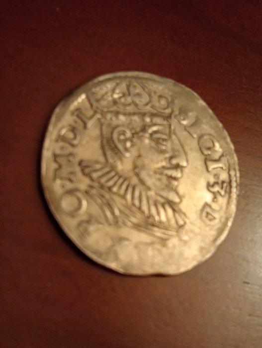 Polen. Sigismund III. 3 Groszy (trojak) 1597 (Zonder, Postzegels en Munten, Munten | Europa | Niet-Euromunten