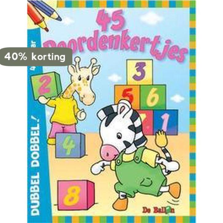 Dubbel dobbel: 45 doordenkertjes (4-5 jaar) 9789037462654, Boeken, Kinderboeken | Baby's en Peuters, Gelezen, Verzenden