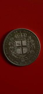 Italië, Savoye Carlo Alberto. 5 Lire 1836 Genova (Zonder