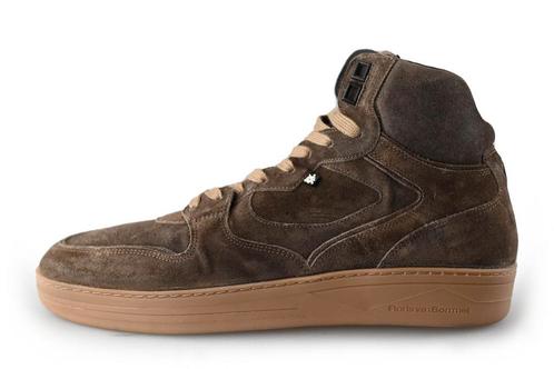 Floris van Bommel Hoge sneakers in maat 42½ Bruin | 5% extra, Kleding | Heren, Schoenen, Bruin, Zo goed als nieuw, Sneakers, Verzenden