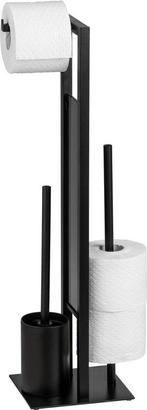 WENKO Toiletbutler Rivalta zwart - Toiletborstel met houder,, Elektronische apparatuur, Overige elektronische apparatuur, Nieuw