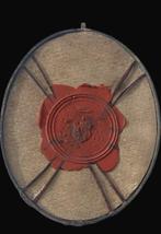 Reliekhouder - Brons, Glas, Textiel - 1850-1900 - 7 Heiligen