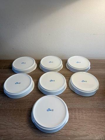 Seven Vintage KLM Business Class plates - Assiette -