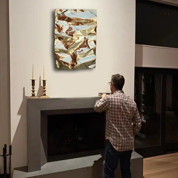 AVA Design - Golden Waves Premium design, Antiek en Kunst, Kunst | Designobjecten