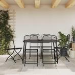 vidaXL Ensemble à manger de jardin 7 pcs anthracite, Verzenden, Neuf