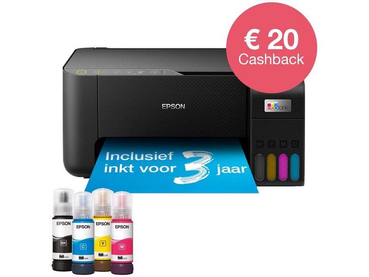 Epson EcoTank ET-2860 - A4 Inkjetprinter - All-in-one -, Computers en Software, Printers, Zo goed als nieuw, Verzenden