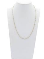 Halsketting - 18 karaat Geel goud, Witgoud, Handtassen en Accessoires, Kettingen, Nieuw