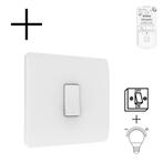 Slimme Draadloze Wandschakelaar | Wit | RF 433Mhz | 1 knop |, Verzenden, Nieuw