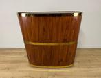 Bar - Bois, Laiton, Tissu - Bar mobile en forme de botte en