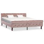 vidaXL Bedframe fluweel roze 160x200 cm, Huis en Inrichting, Slaapkamer | Bedden, Verzenden, Nieuw