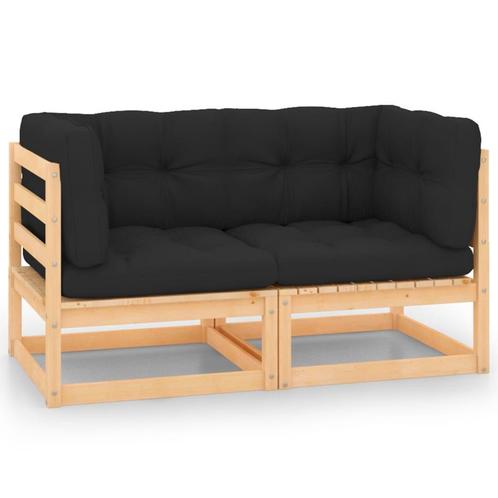 Hoekbank Tuin Grenen - Modulair Design | OP = OP | -40%, Tuin en Terras, Tuinsets en Loungesets, Bank, Nieuw, Hout, Loungeset