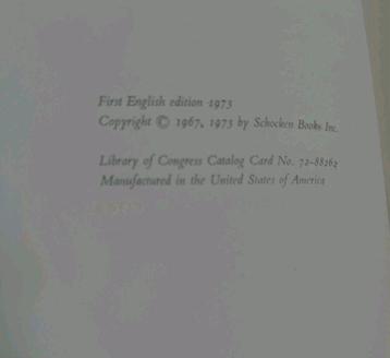 Franz Kafka - Letters to Felice - uncorrected proof - 1973