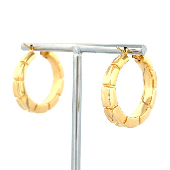 Handmade - Boucles doreilles - Snake - 6.4 g - 18 carats Or, Handtassen en Accessoires, Oorbellen
