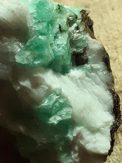 Specimen of Full Terminated Green Emerald Crystal Cluster On, Collections, Minéraux & Fossiles, Envoi