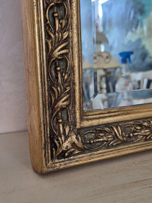 Spiegel- Wandspiegel – verguld houten frame met, Antiek en Kunst, Curiosa en Brocante