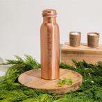 Puur Koperen Waterfles 7 Chakras Matt Finish ± 1 liter, Ophalen of Verzenden, Nieuw