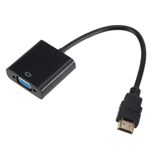 VGA naar HDMI Kabel - 1080p Full HD High Speed Zwart, Informatique & Logiciels, Pc & Câble réseau, Envoi