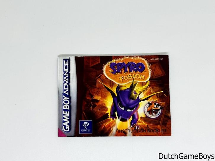 Gameboy Advance / GBA - Spyro - Fusion - EUR - Manual, Games en Spelcomputers, Games | Overige, Gebruikt, Verzenden