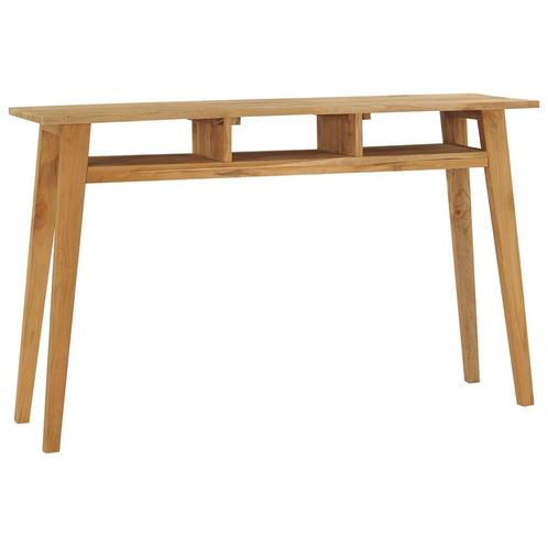 vidaXL Table console 120x35x75 cm Bois de teck massif, Maison & Meubles, Tables | Tables de salon, Neuf, Envoi