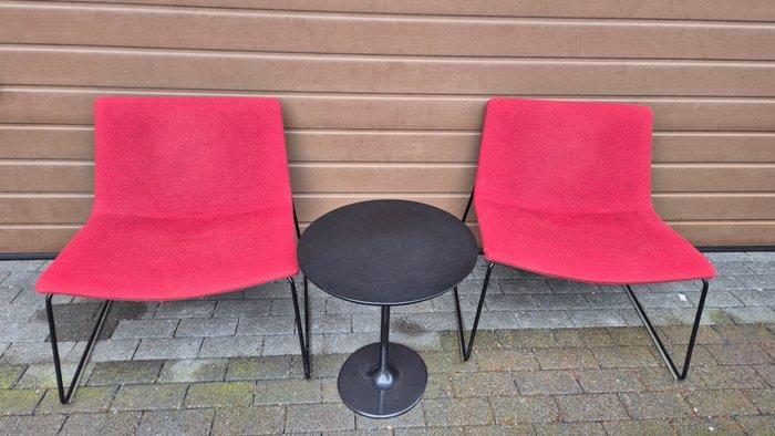 Arper - Lievore Altherr Molina - Fauteuil (2) - Catifa, Antiquités & Art, Antiquités | Meubles | Chaises & Canapés