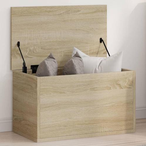 vidaXL Boîte de rangement chêne sonoma 60x35x35 cm bois, Maison & Meubles, Armoires | Autre, Neuf, Envoi