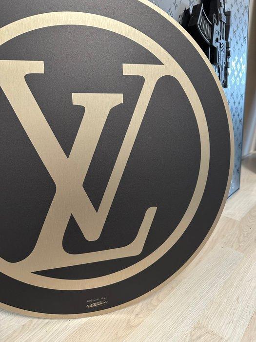 Daluxe Art - 1999 • LV Gold/Black Circle, Antiek en Kunst, Kunst | Designobjecten