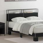 vidaXL Opberghoofdbord met plank Zwart eiken 160 cm Bewerkt, Maison & Meubles, Verzenden