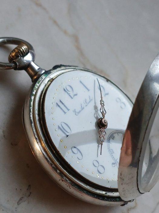 Emile Locle,Orologio da taschino,800 Argento,1850/1900 -, Antiek en Kunst, Antiek | Klokken