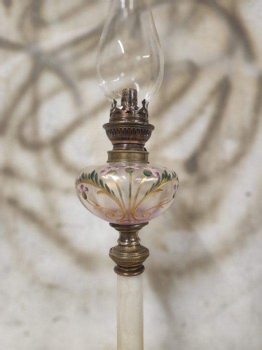 Olielamp - Brons, Marmer, Kristal, Glas..., Antiek en Kunst, Antiek | Overige Antiek