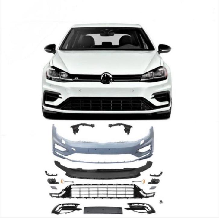 VW Golf 7.5 R Look Voorbumper Set – Complete Kit, Autos : Pièces & Accessoires, Carrosserie & Tôlerie, Enlèvement ou Envoi