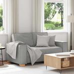 vidaXL 2-zitsbank Wolk Grijs 120 cm Stof, Huis en Inrichting, Verzenden, Nieuw